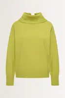 Wol-cashmere trui met coldetail