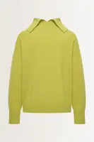 Wol-cashmere trui met coldetail