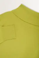Wol-cashmere trui met coldetail