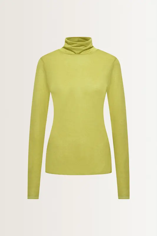 Turtleneck top in cashmeremix