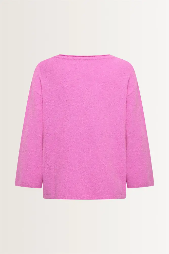 Alpaca blend trui 3/4-mouwen