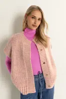 Grofgebreid alpaca blend gilet