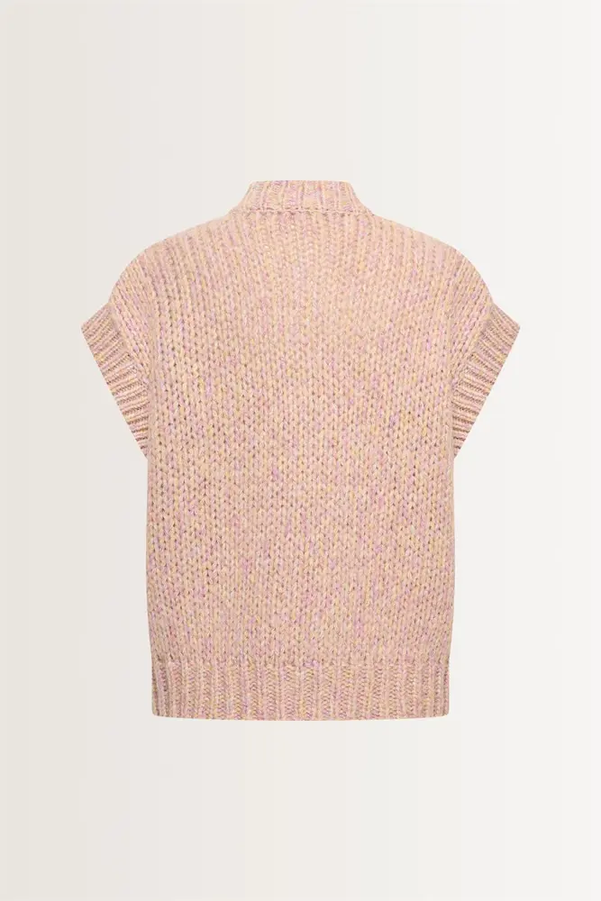 Grofgebreid alpaca blend gilet