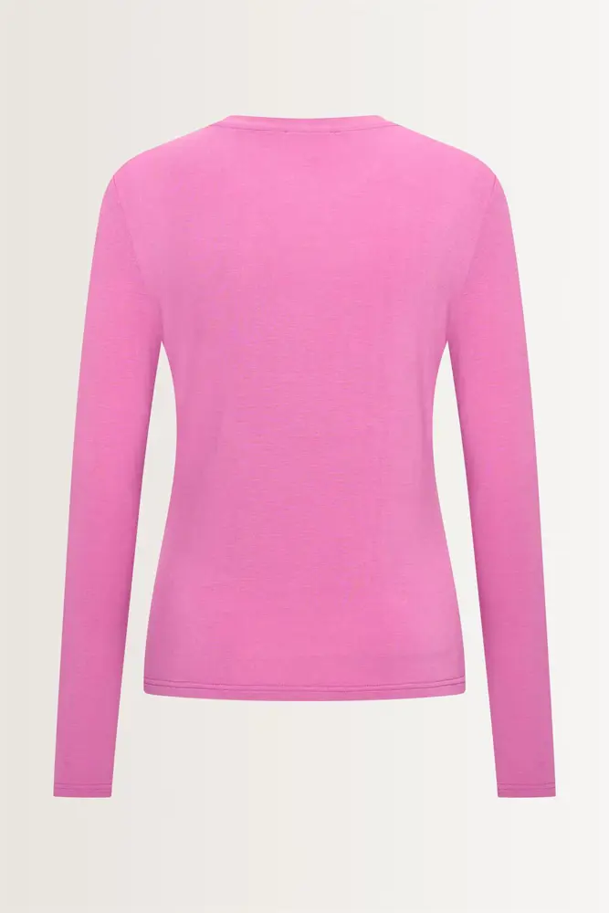 Jersey top met ronde hals