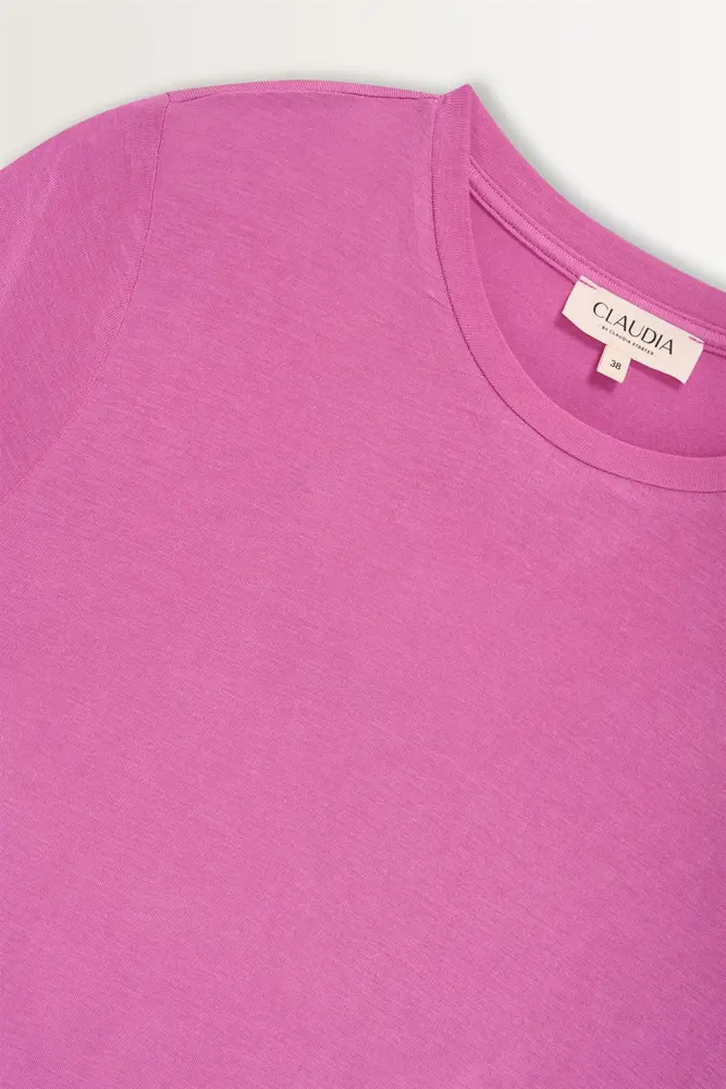Jersey top met ronde hals