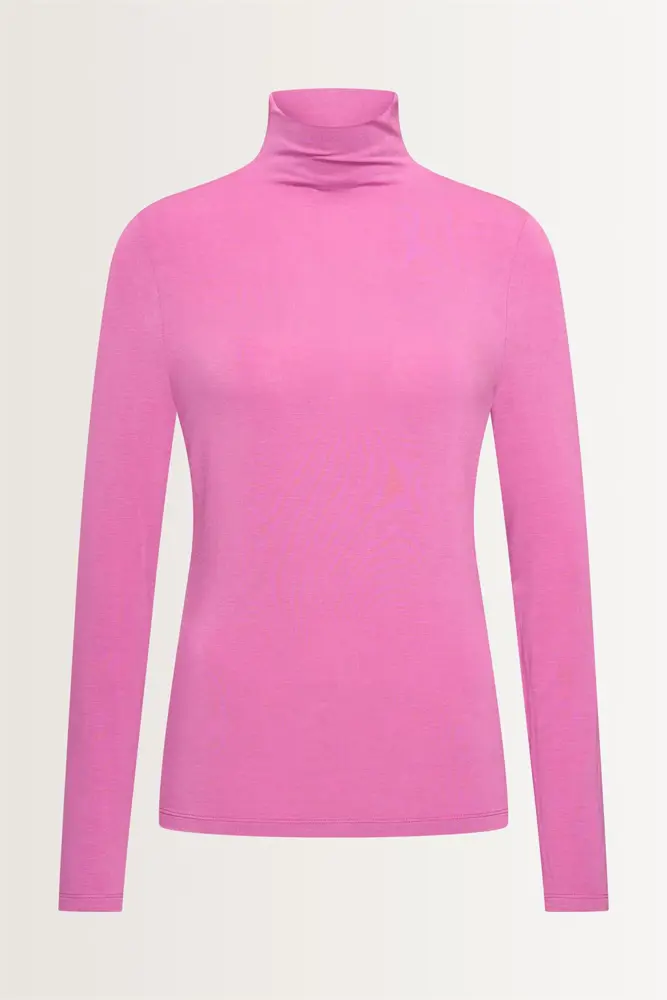 Aangesloten jersey top met col