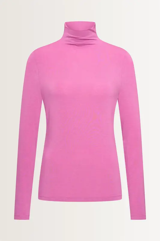 Aangesloten jersey top met col