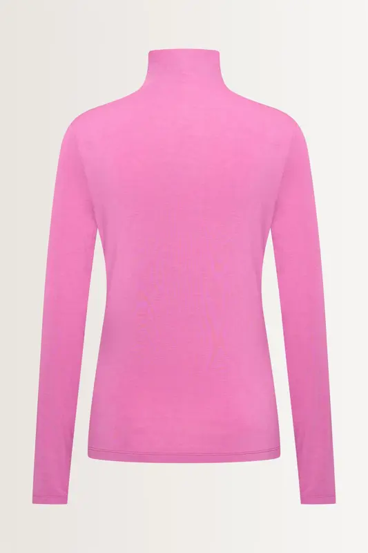 Aangesloten jersey top met col