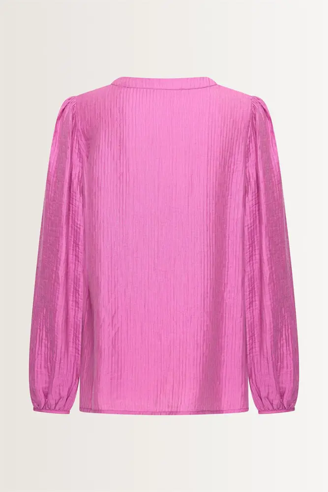 Blouse met crinkle structuur