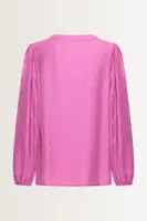 Blouse met crinkle structuur