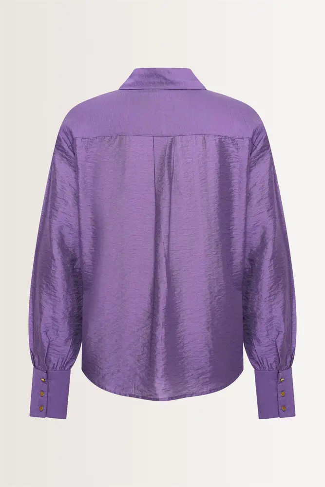 Viscosemix blouse met glans