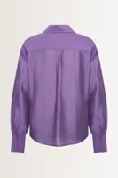 Viscosemix blouse met glans