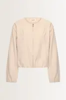 Twill bomberjack ballonmouwen