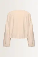 Twill bomberjack ballonmouwen