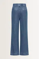 Wide leg jeans met koordsluiting