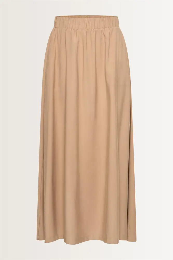 Midi-rok elastische taille