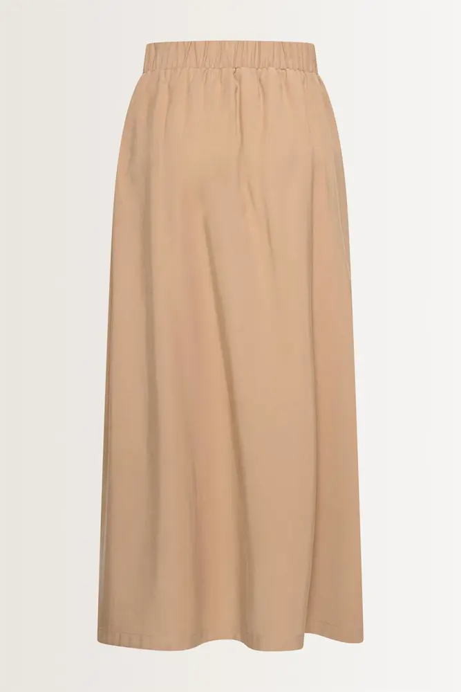 Midi-rok elastische taille