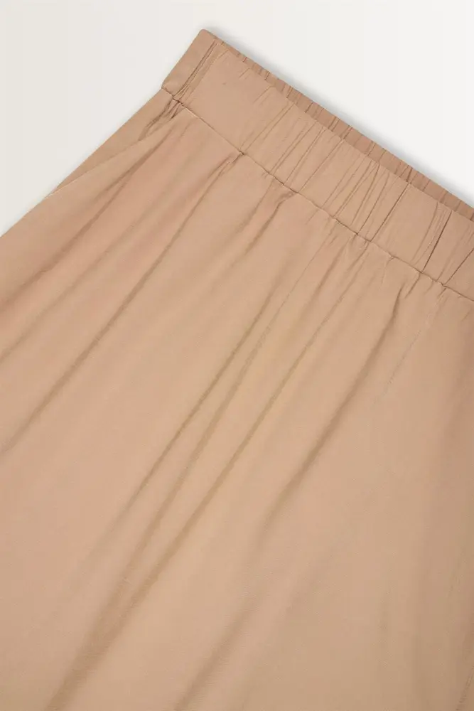 Midi-rok elastische taille