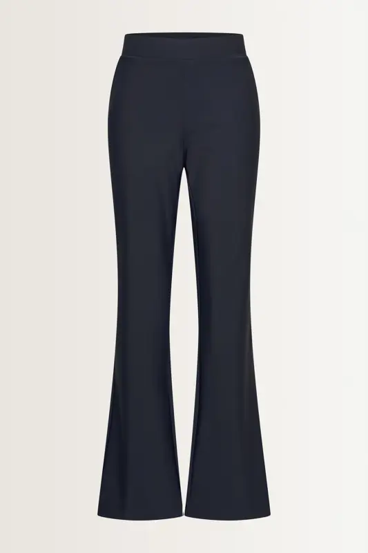 Flared broek in travelkwaliteit
