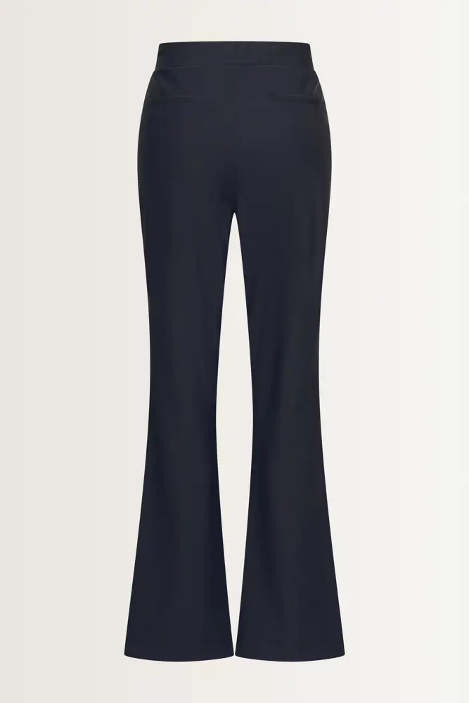 Flared broek in travelkwaliteit