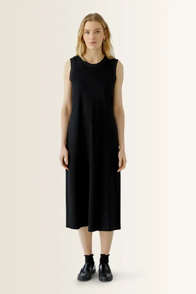 Midi-jurk met geplooide details OUI
