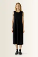 Midi-jurk met geplooide details OUI