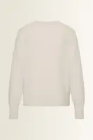 Fijngebreide trui detailnaad