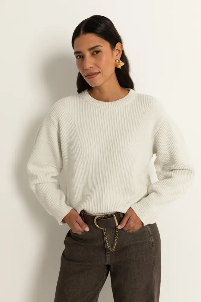 Chunky trui met splitdetail