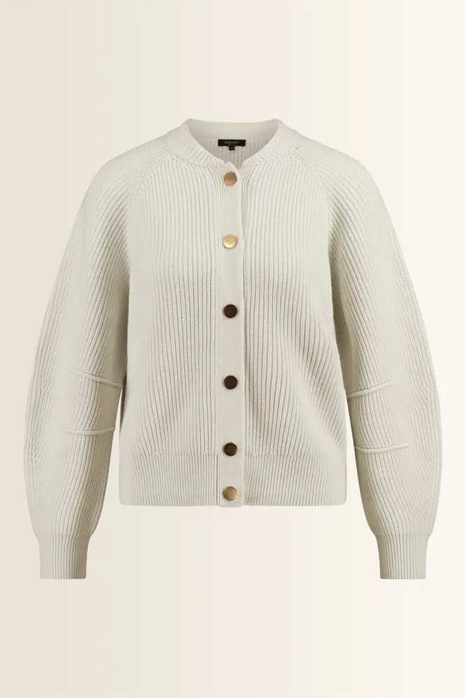 Grofgebreid vest met barrel mouwen