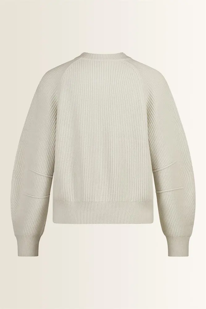 Grofgebreid vest met barrel mouwen