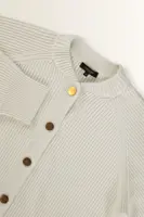 Grofgebreid vest met barrel mouwen