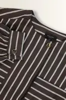 Gestreepte blouse met borstzakken