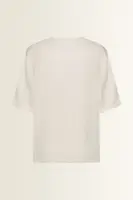 Boxy blouse met V-hals