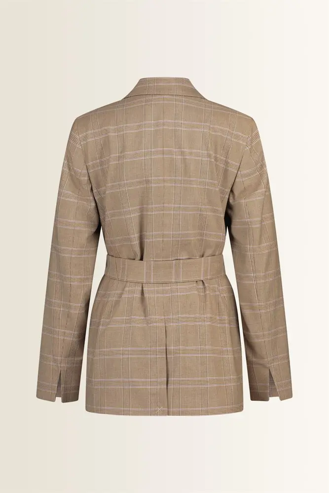 Blazer in ruitdessin