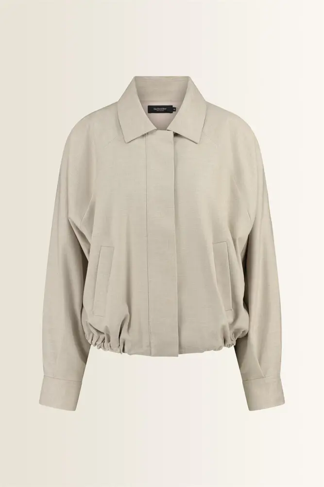 Coolwool bomberjack met aantrekkoord