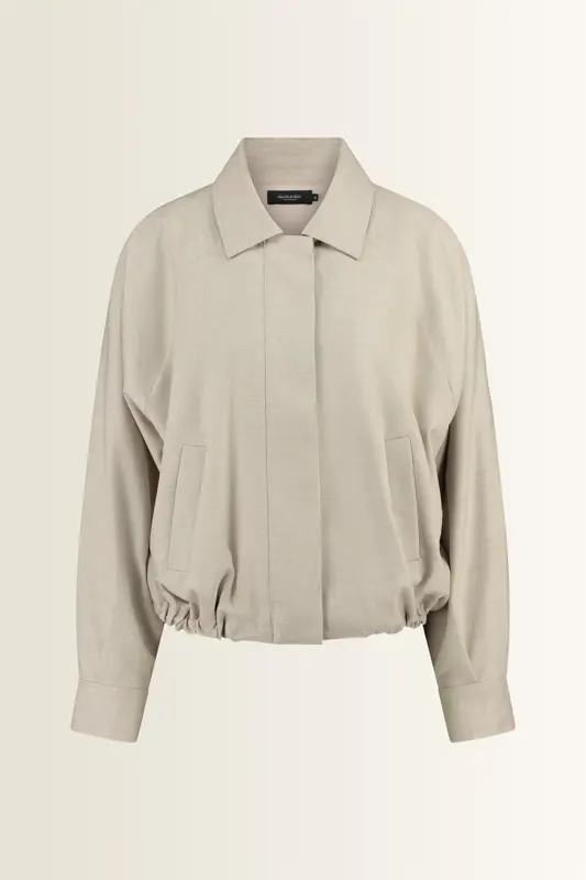 Coolwool bomberjack met aantrekkoord