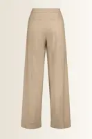Wide leg pantalon met omgeslagen zoom