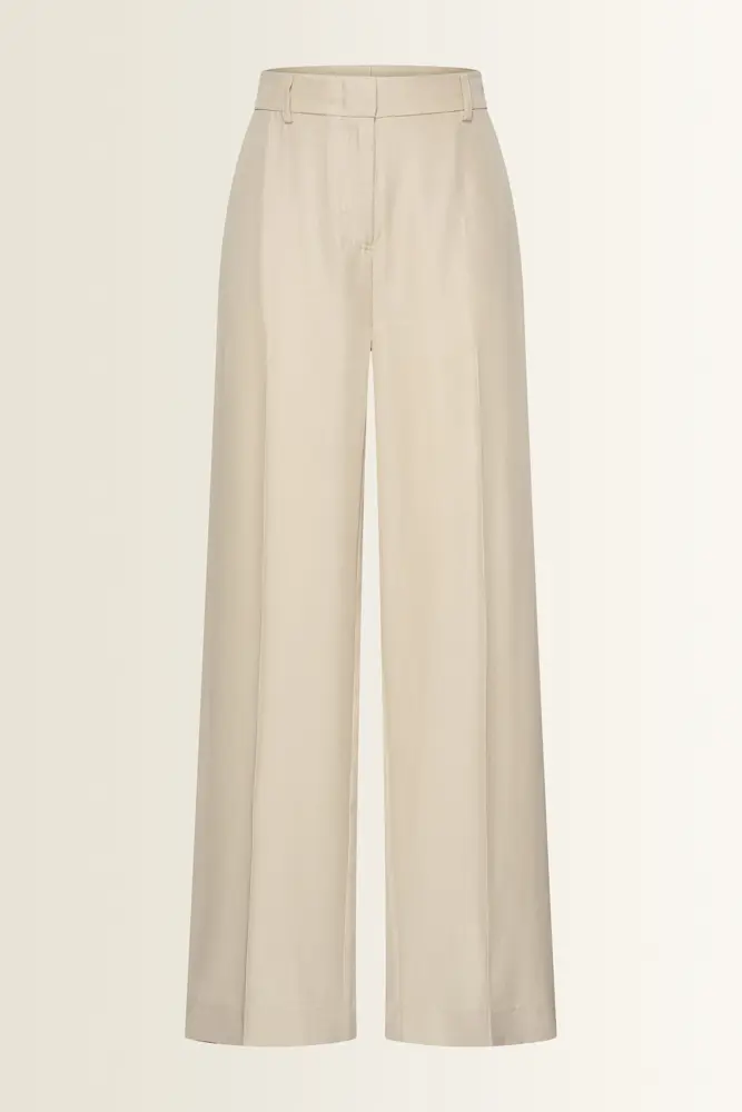 Lyocell pantalon met rechte fit