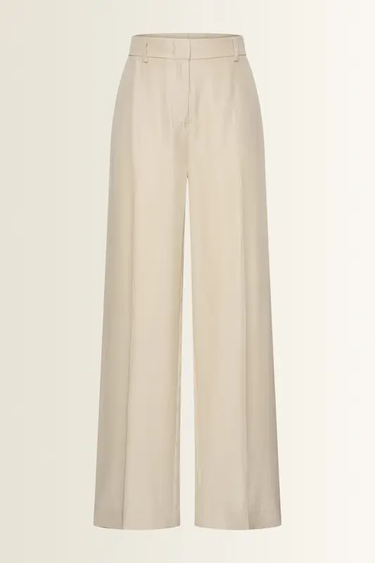 Lyocell pantalon met rechte fit