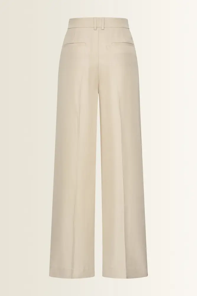 Lyocell pantalon met rechte fit