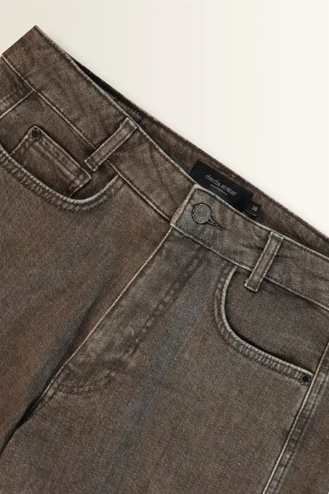 High waist barrel jeans
