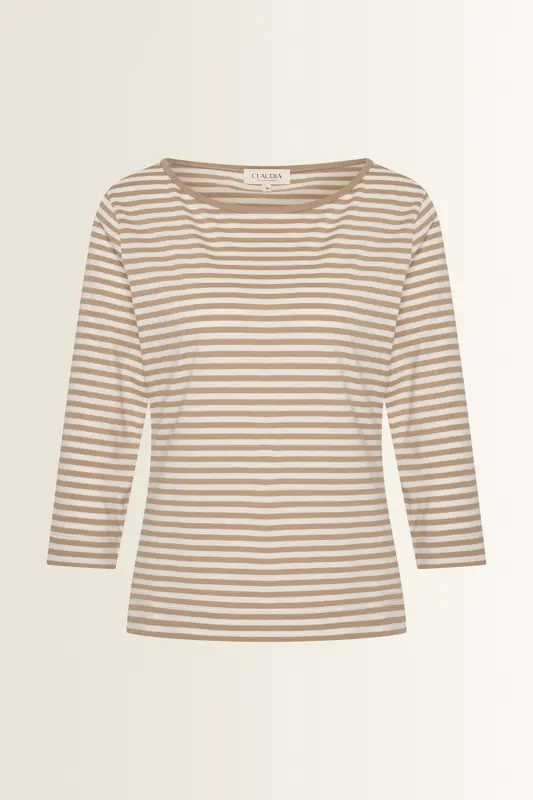 Jersey top met streeppatroon