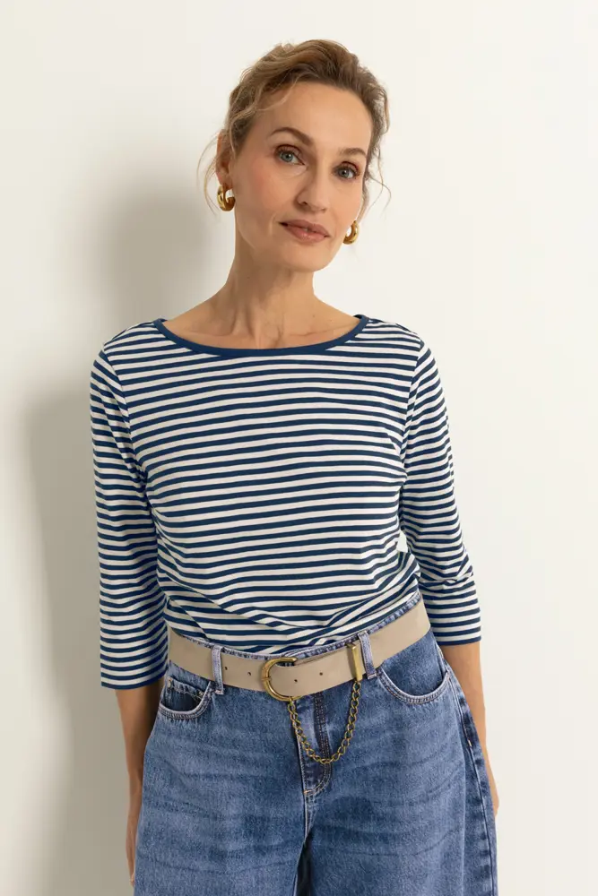 Jersey top met streeppatroon