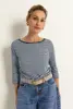 Jersey top met streeppatroon