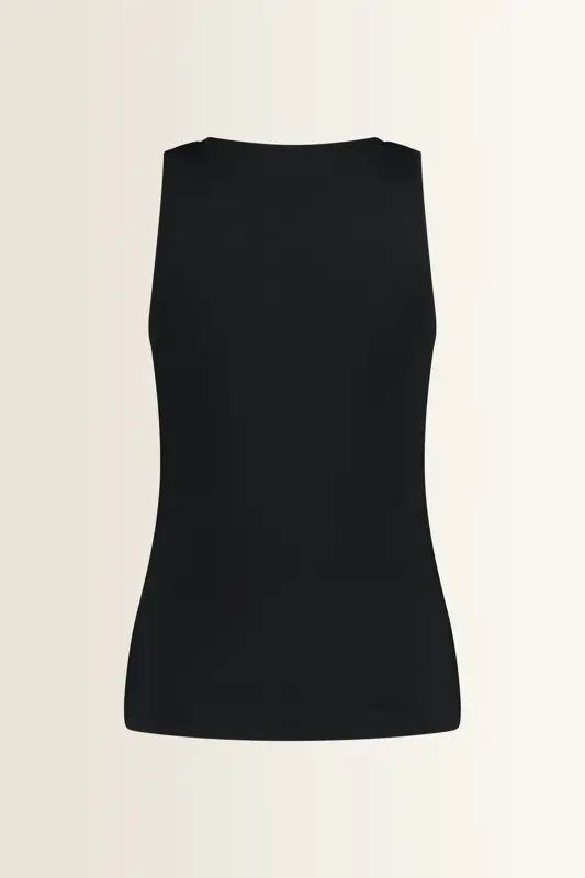 Mouwloze jersey top