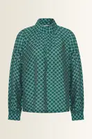 Wijdvallende blouse met grafische print
