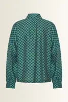 Wijdvallende blouse met grafische print
