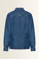 Denim blouse met overslag