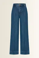 Denim broek wijde pijp
