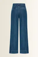 Denim broek wijde pijp